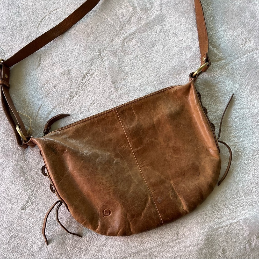 Born Brown Leather Crossbody Purse